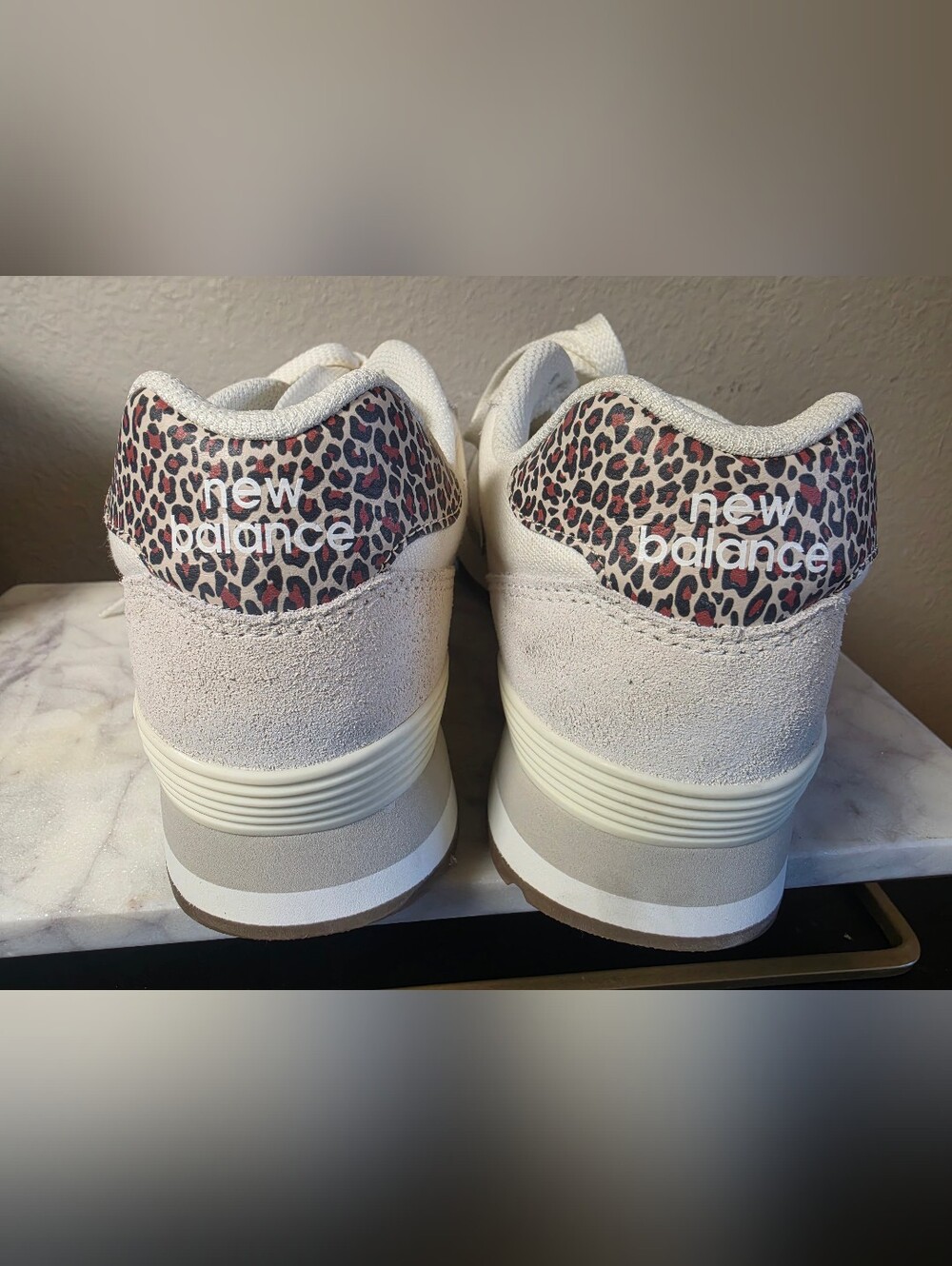 Womens New Balance 515 Classics - White/Leopard Sneakers Sz 10 WL515S03 - Picture 5 of 8